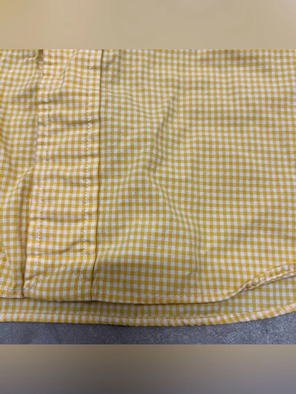Ralph Lauren Men’s Button Up Shirt Short Sleeve Size XXL Yellow Plaid